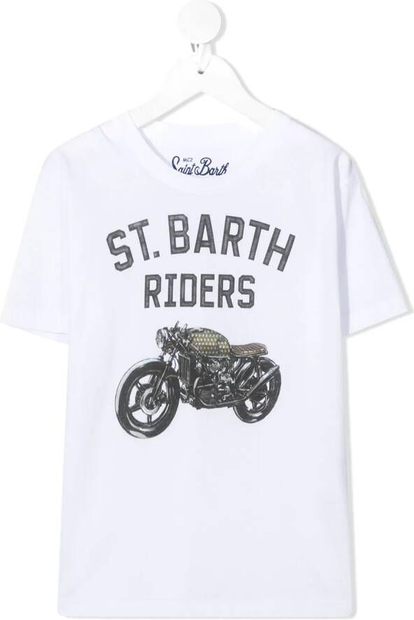 MC2 Saint Barth T-shirt met print Wit
