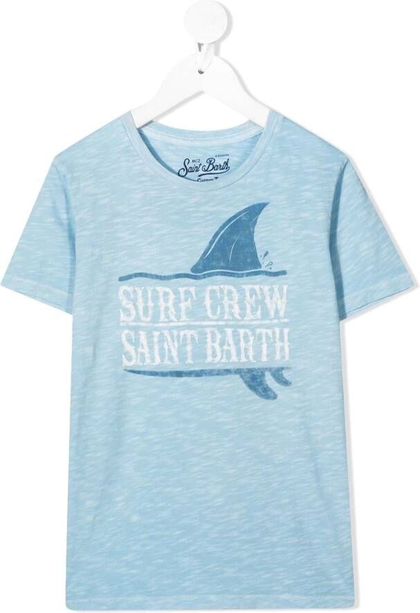 MC2 Saint Barth T-shirt met surfprint Blauw