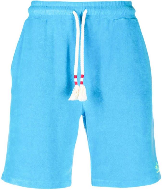 MC2 Saint Barth Trainingsshorts met geborduurd logo Blauw