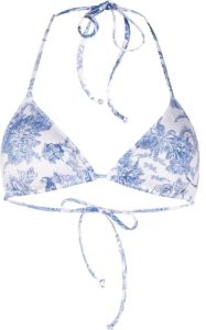 MC2 Saint Barth Triangel bikinitop Blauw