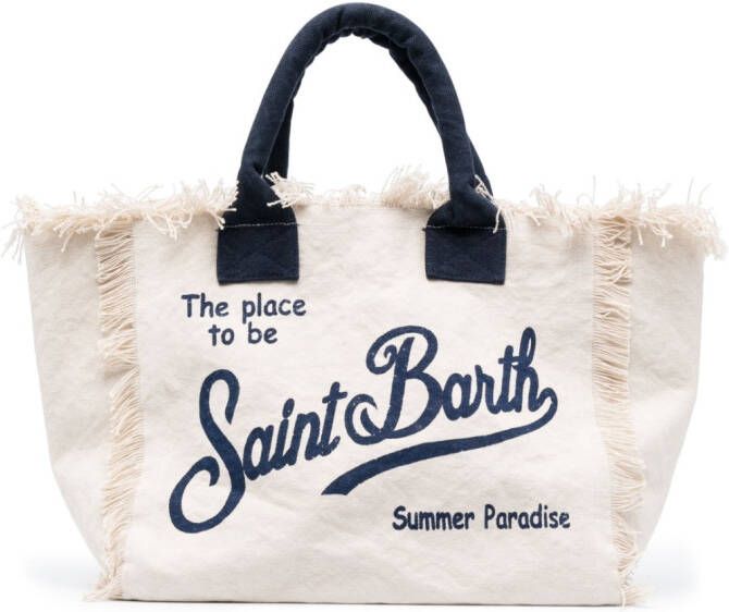MC2 Saint Barth Vanity canvas shopper Beige