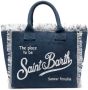 MC2 Saint Barth Vanity canvas shopper Blauw - Thumbnail 1