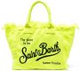 MC2 Saint Barth Shopper met logoprint en franje Geel - Thumbnail 1