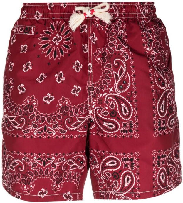 MC2 Saint Barth Zwembroek met bandanaprint Rood