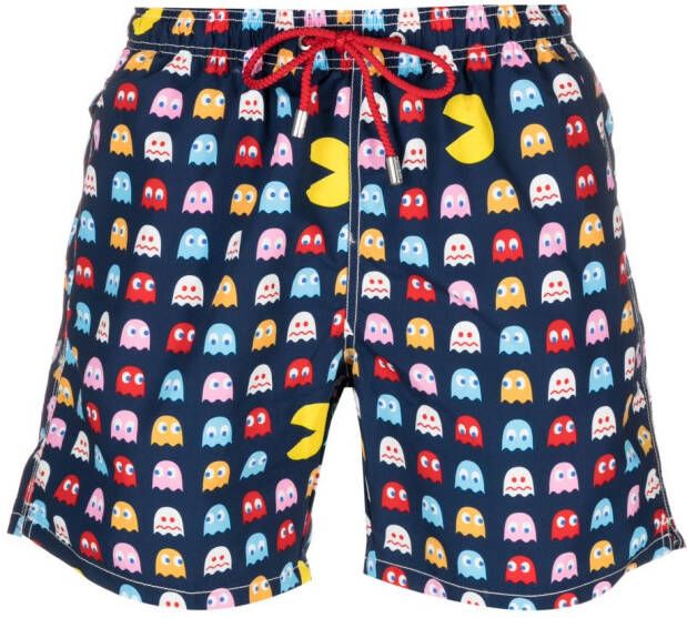 MC2 Saint Barth Zwembroek met paisley-print Blauw