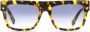 MCM 733 zonnebril met rechthoekig montuur Zwart - Thumbnail 1