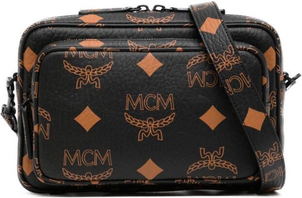 MCM Aren tas met monogram patroon Zwart