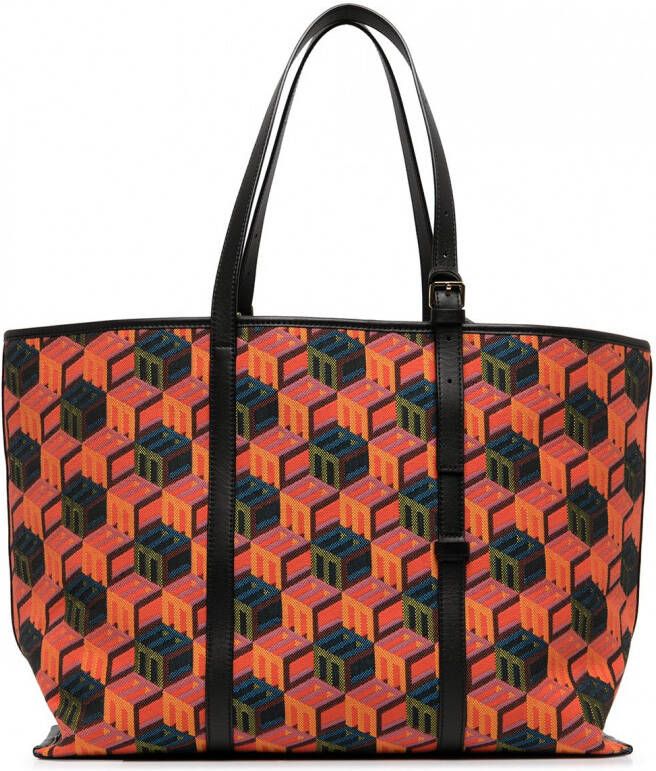 MCM Patricia shopper met monogram Veelkleurig