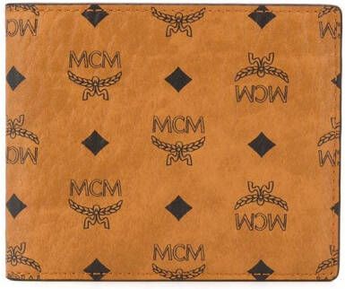 MCM Bruine Portemonnees Bi-fold Stijl Brown