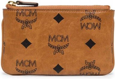 MCM Sleutelhoes met monogram Bruin