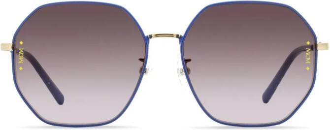 MCM 165SLB zonnebril met vierkant montuur Blauw
