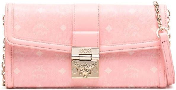 MCM Tracy grote crossbodytas Roze