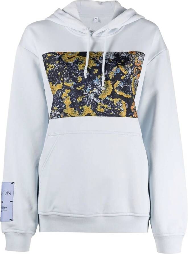 MCQ Hoodie met logopatch Blauw