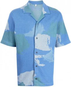 MCQ Overhemd met korte mouwen Blauw