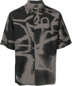 MCQ Overhemd met patroon Zwart