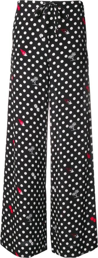 McQ Swallow Broek met polka dots Zwart