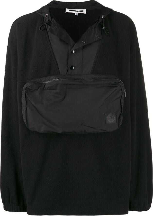 McQ Swallow Hoodie met buidelzak Zwart