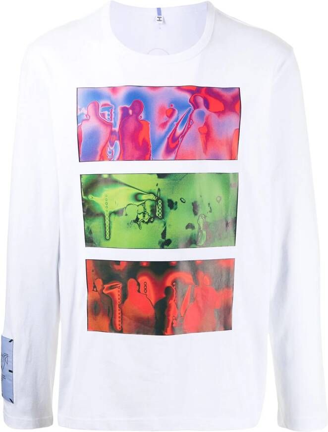 MCQ T-shirt met lange mouwen Wit