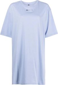 MCQ T-shirtjurk met logoprint Blauw