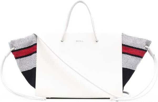 Medea Shopper met uitbreidbaar vlak Wit