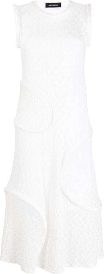 Melitta Baumeister Midi-jurk met textuur Wit