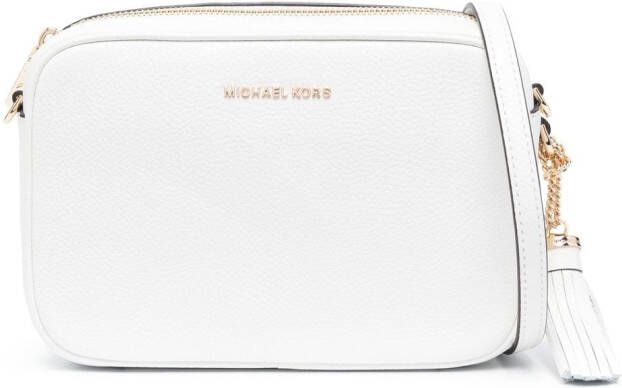 Michael Kors Boekentas met logoplakkaat Wit