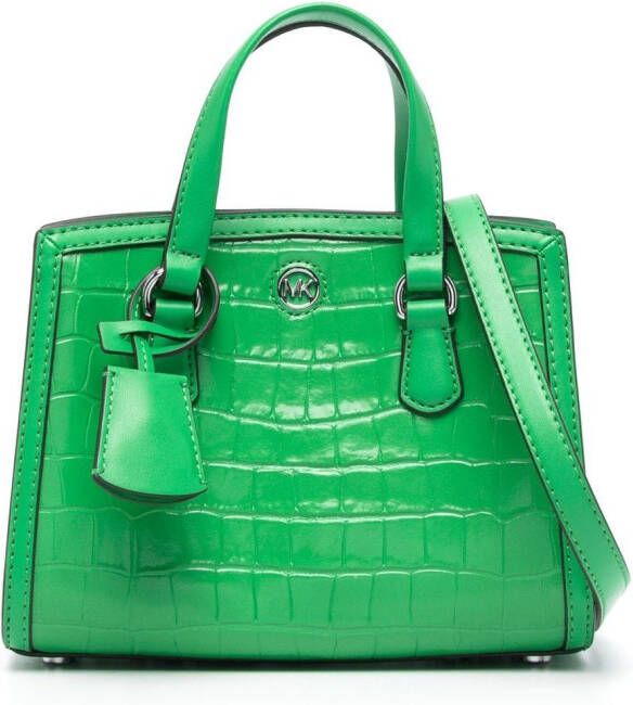 Michael Kors Chantal shopper met krokodillenleer-reliëf Groen