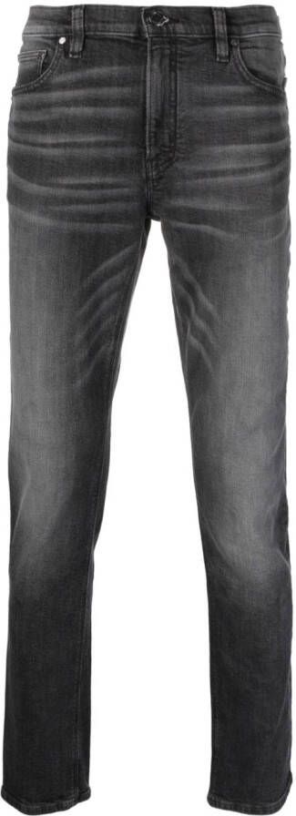 Michael Kors Collection Slim-fit jeans Zwart