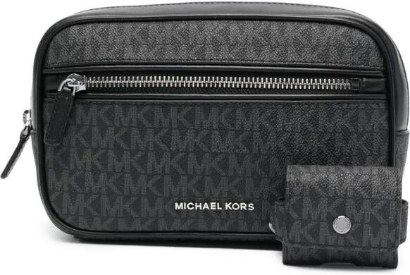 Michael Kors Toilettas met monogram Zwart