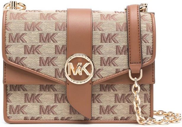 Michael Kors Crossbodytas met monogram patroon Roze