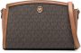 Michael Kors Maeve crossbodytas met monogram Bruin - Thumbnail 1