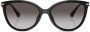 Michael Kors Dupont zonnebril met getinte glazen Zwart - Thumbnail 1