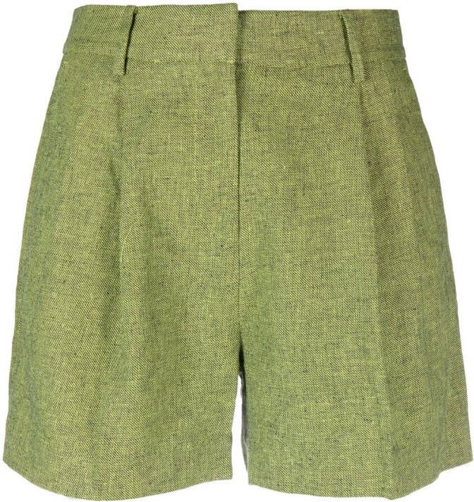 Michael Kors Geplooide shorts Groen