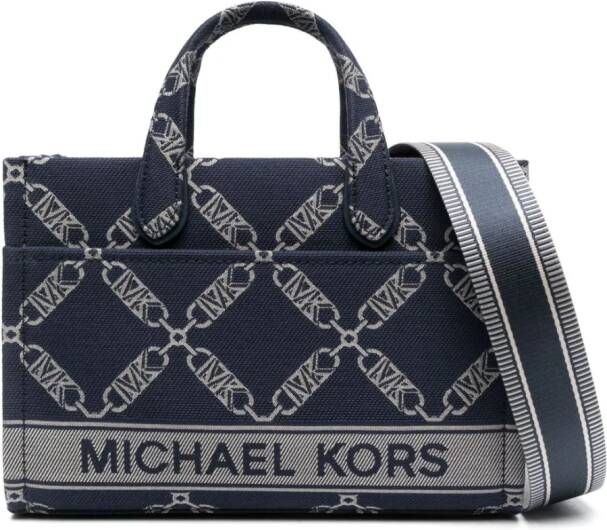 Michael Kors Shopper met jacquard Blauw