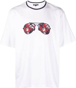 Michael Kors T-shirt met grafische print Wit
