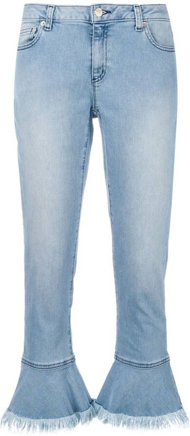 Michael Kors Jeans met franje Blauw