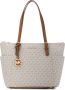 Michael Kors Jet Set draagtas met logo Beige - Thumbnail 1