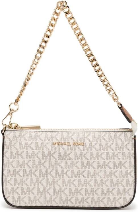 Michael Kors Jet Set leren buidel Bruin