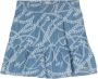 Michael Kors Kids chain-link print tiered skirt Blauw - Thumbnail 1