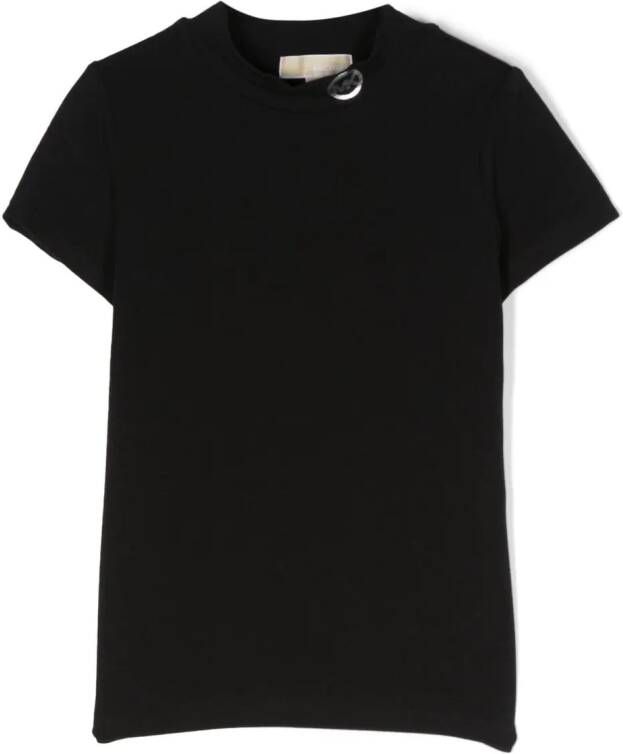 Michael Kors Kids T-shirt met ronde hals Zwart