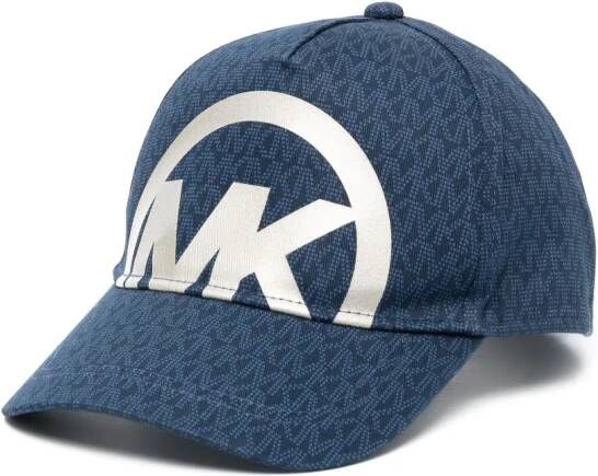 Michael Kors Kids Honkbalpet met logoprint Blauw
