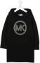 Michael Kors Kids Jurk met logo van stras Zwart - Thumbnail 1