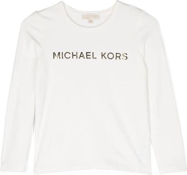 Michael Kors Kids T-shirt met logo Wit