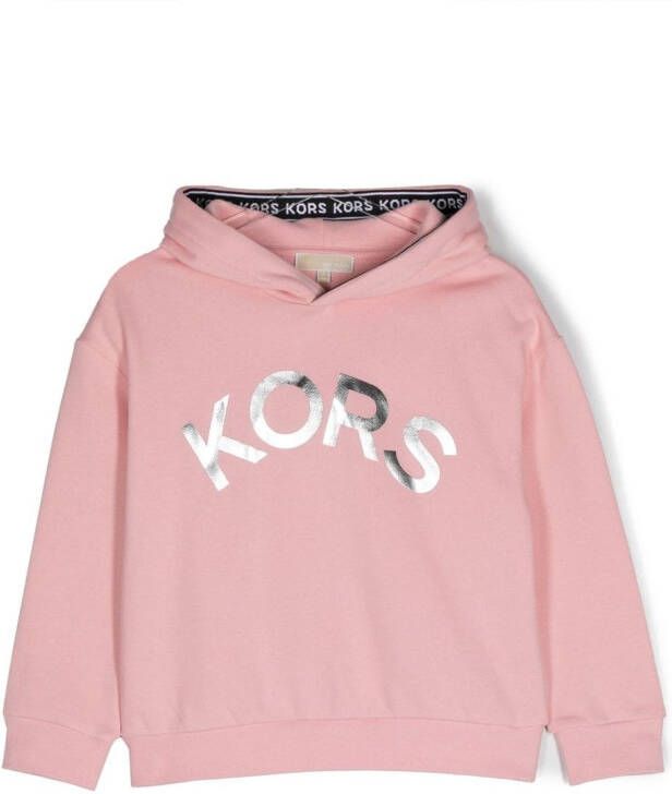 Michael Kors Kids Sweater met logoprint Roze