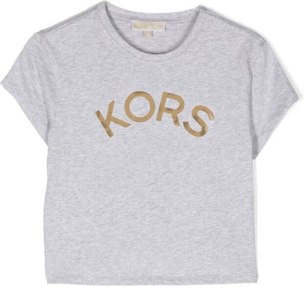 Michael Kors Kids T-shirt met logoprint Grijs