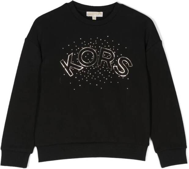 Michael Kors Kids Sweater met logoprint Zwart