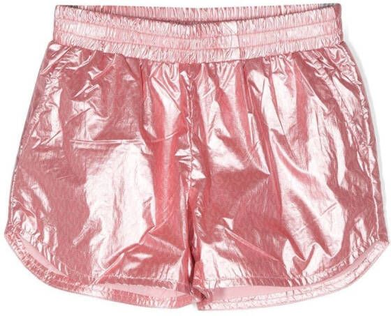 Michael Kors Kids Shorts met metallic-effect Roze
