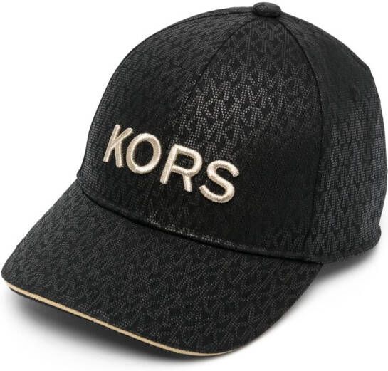 Michael Kors Kids Pet met geborduurd logo Zwart