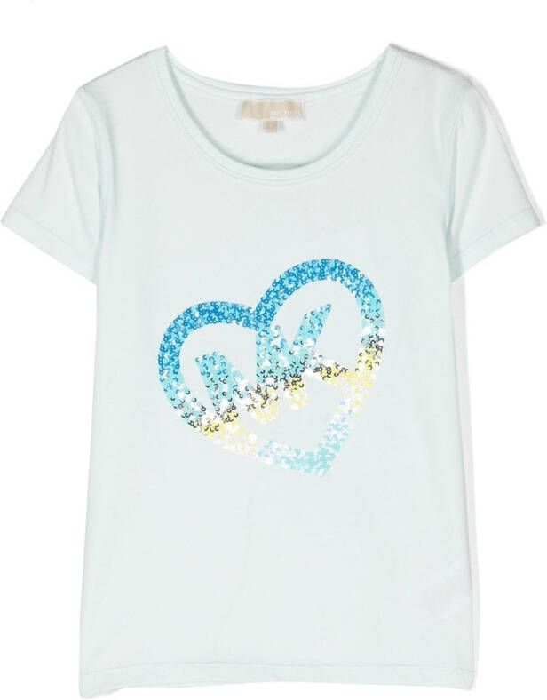Michael Kors Kids T-shirt met borduurwerk Blauw