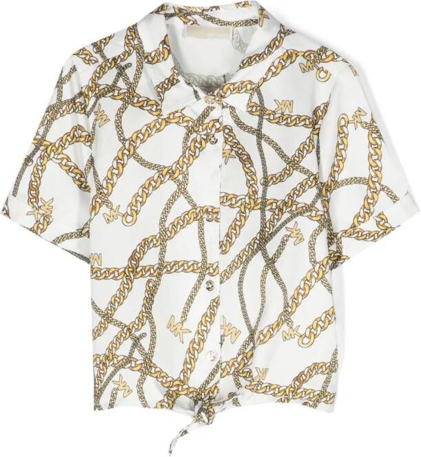Michael Kors Kids Shirt met korte mouwen Wit